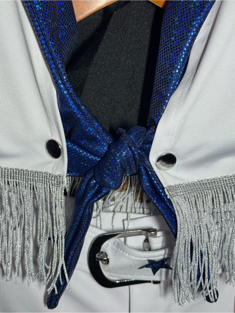 Forplay Seeing Stars Dallas Cowboys Cheerleader Costume size L/XL Sexy NWT!
